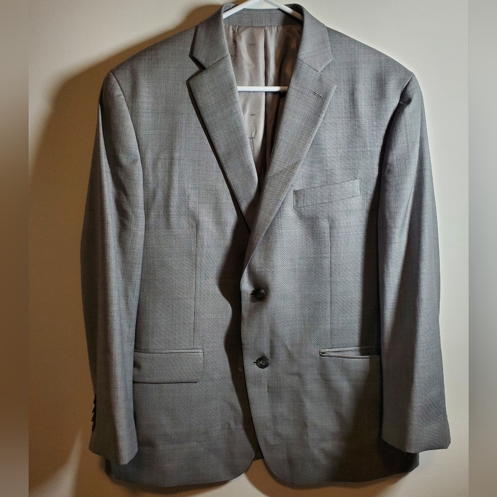 Michael Kors 42S 100% Wool Natural Stretch Macy's Men's Gray Blazer